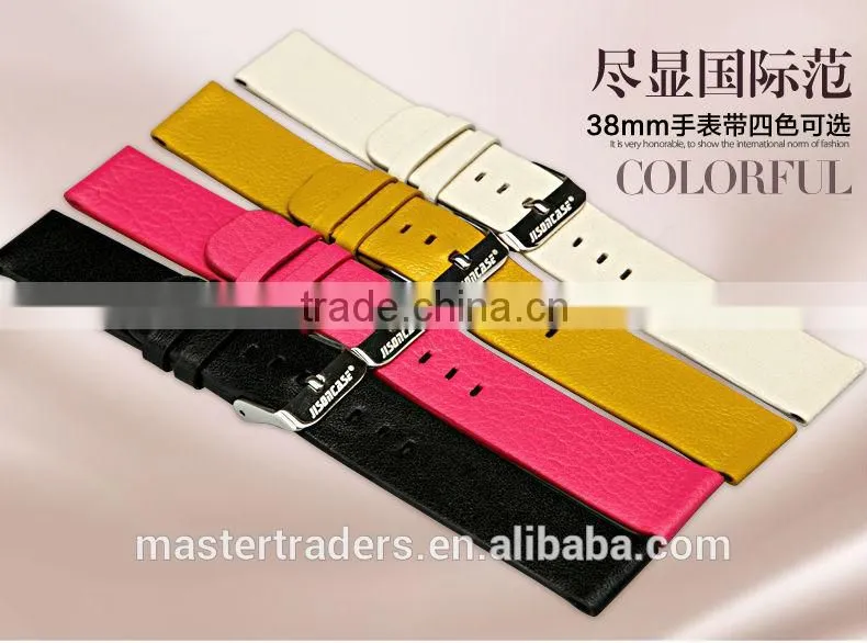 Original Jisoncase Genuine Leather Watch Band 38MM Buckle Watch Strap For Apple Watch MT-3409