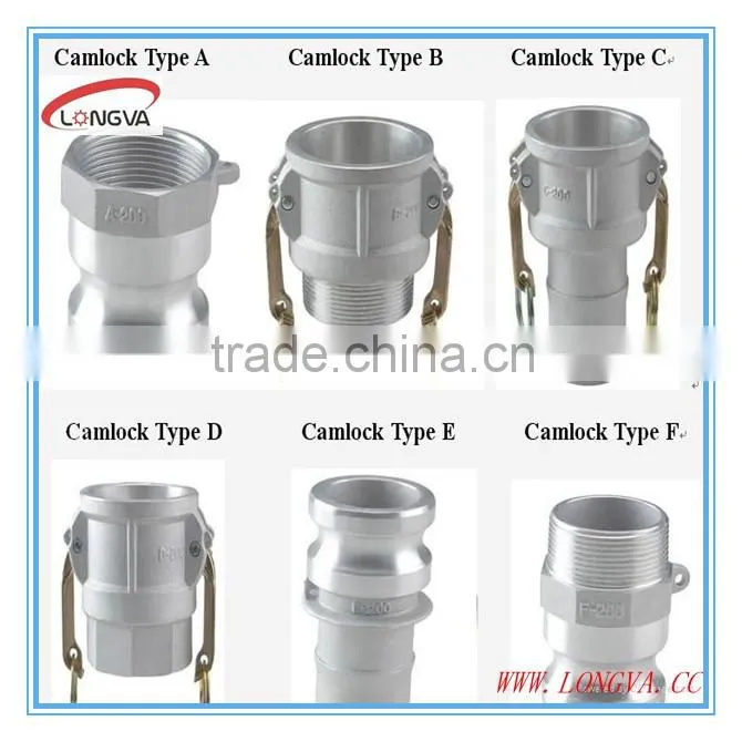 stainless steel connector camlock quick coupling type A B C D