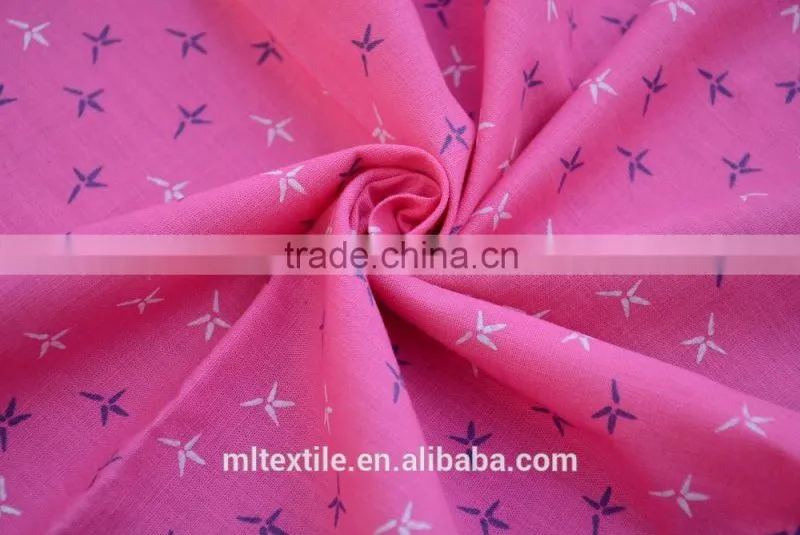 97%Cotton 3%Linen Printed shirt fabric