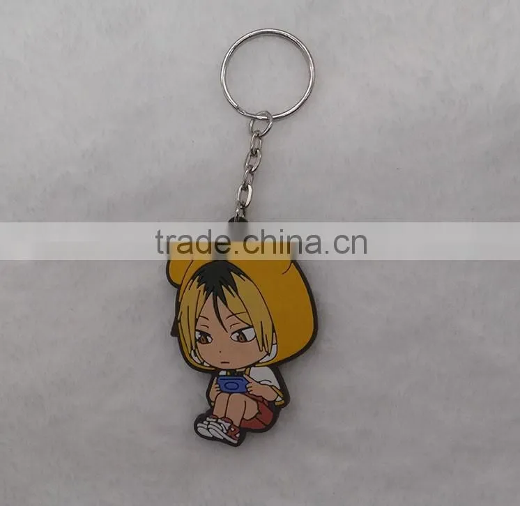 Custom Design Rubber Keychain / Key Rings