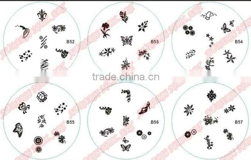 15*21cm hot sale 2014 new fashion konad stamping nail art 1000 design nail stamp Template B