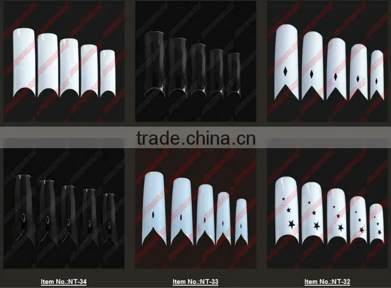 2014 New 500 pcs Clear Toe Tips+10 different Sizes, NT-19