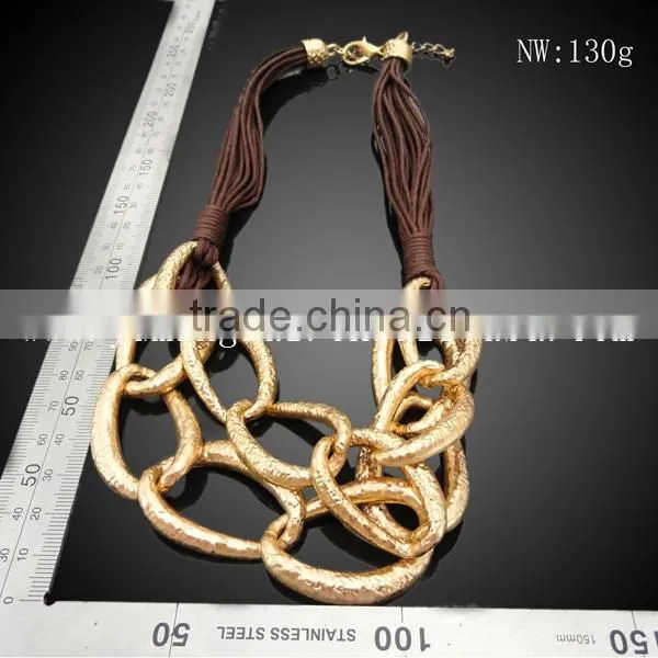 stainless steel link chain necklace statement choker necklace
