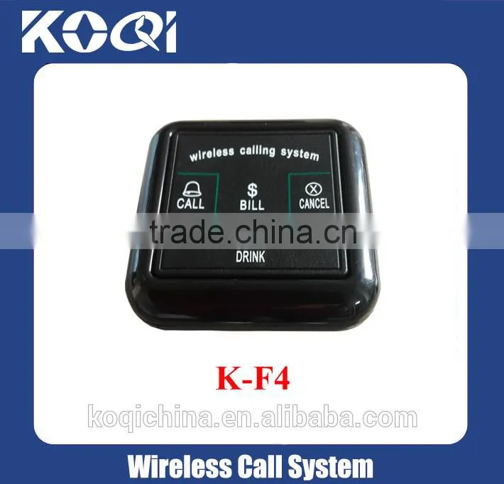 restaurant table numbers for waiter call bell system from gold supplier made in china
