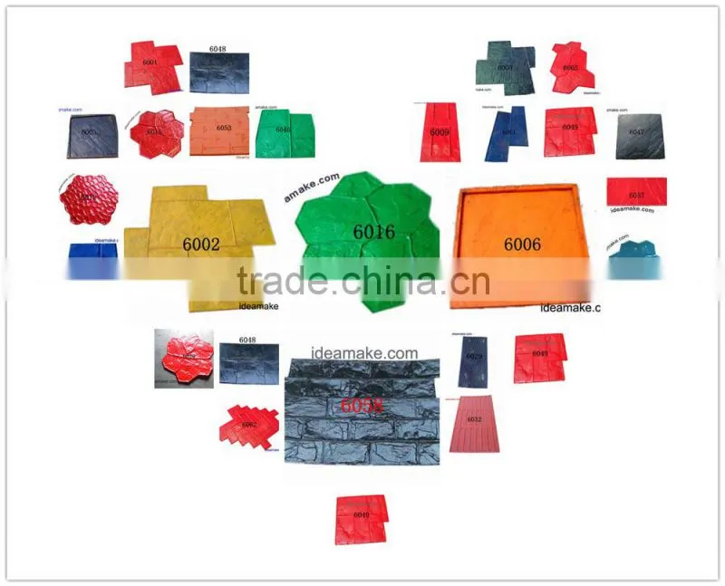 Concrete paver stamping pavement mould