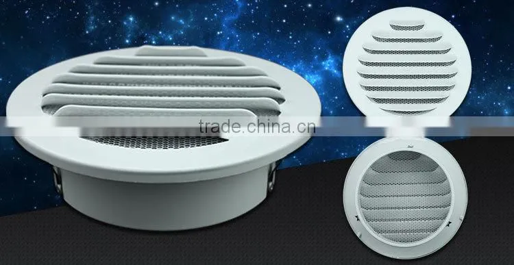 Hvac waterproof aluminumn round air vent cover