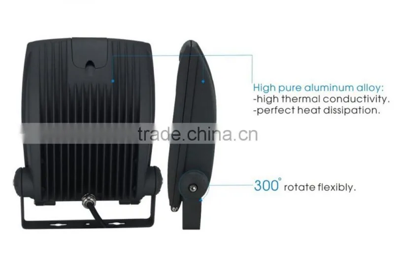 New Design IP65 Meanwell Driver LED Flood Light with bridgelux chip