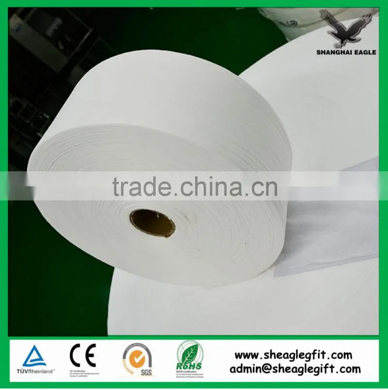 Wet tissue facial masks cosmetic pads 70% viscose 30% polyester Cross lapping spunlace non woven fabric