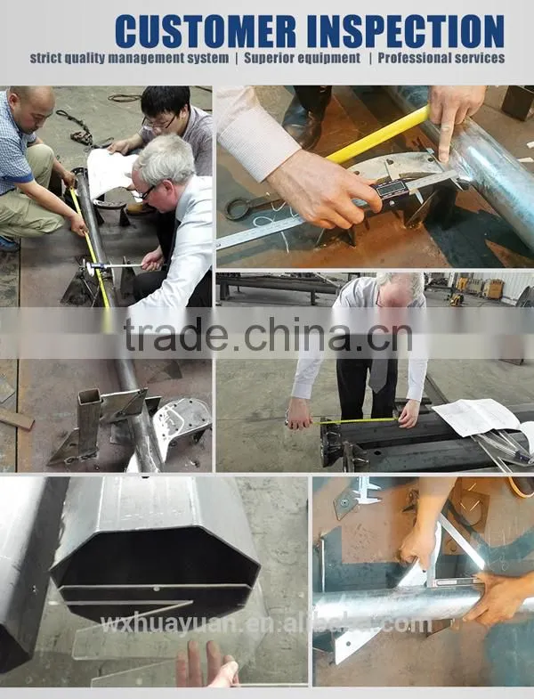 Outdoor CCTV application road traffic signal steel pole