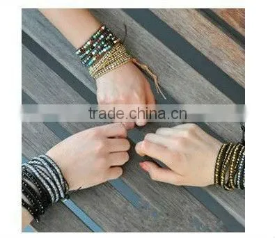 new style white gemstone wholesale european style leather wrap love bracelet
