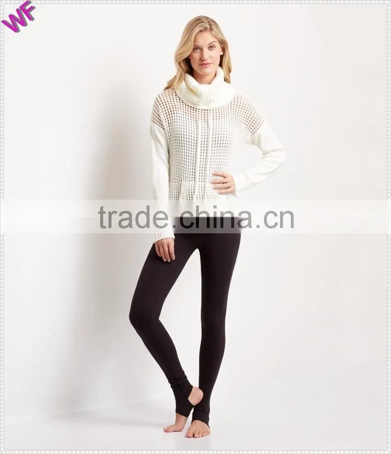 Lady clothing sweater women sweater cashmere Funnel Neck Sweater