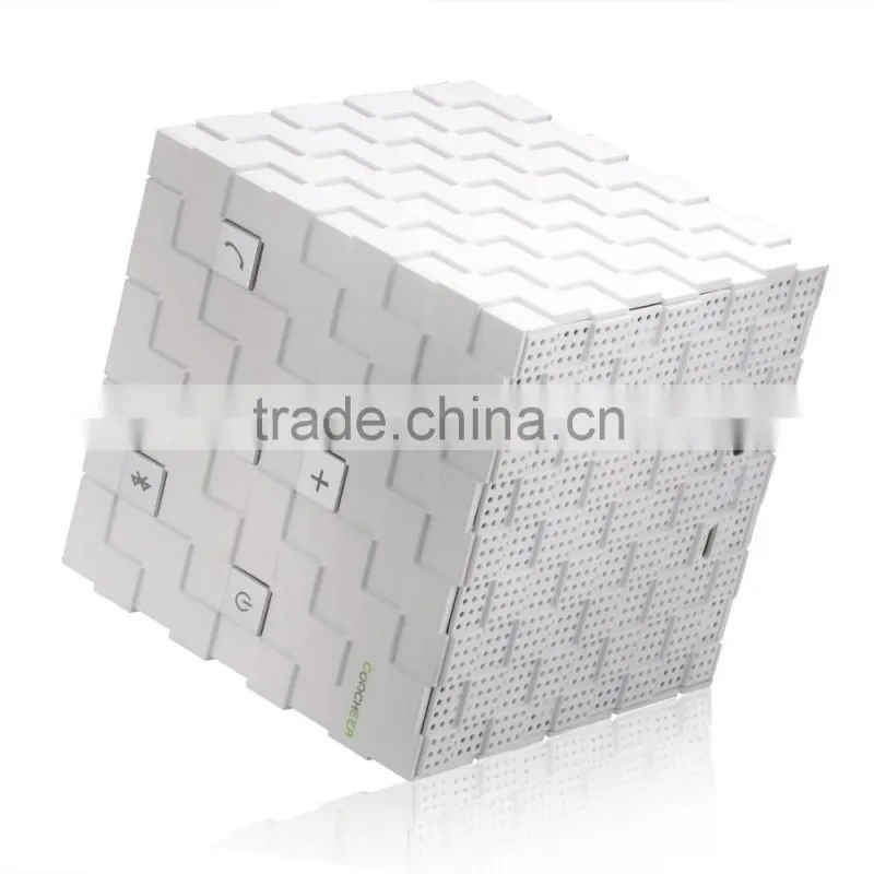 New Magic Cube Portable Wireless Bluetooth Speaker Black and White AM000081