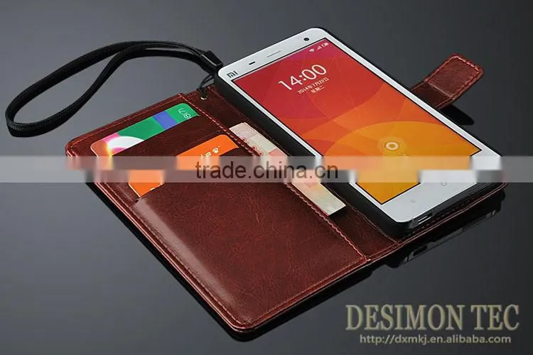 for xiaomi mi4 soft leather cover case ultrathin Mobile Phone & Accessories