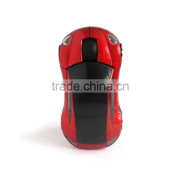 Car USB 2.4G 1200dpi 3D Optical Wireless Mouse Red Mice For PC Laptop
