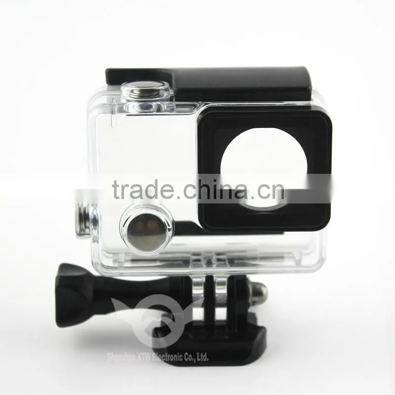 35m Waterproof Skeleton Housing (100% testing) for Gopro Hero 4,for xiaomi action camera