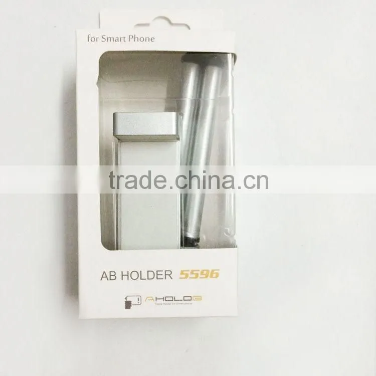 High Quality AHOLDB 5596 Mobile Phone Stand Holder Clip Mount Adapter Mini Tripod for iPhone6 plus MIUI HTC Samsung S3 Bracket