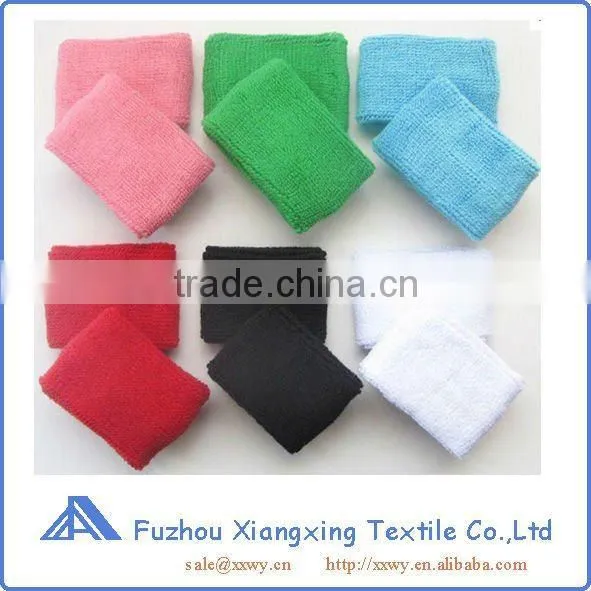 sports safety cutton terry towel sweatband head band with logo