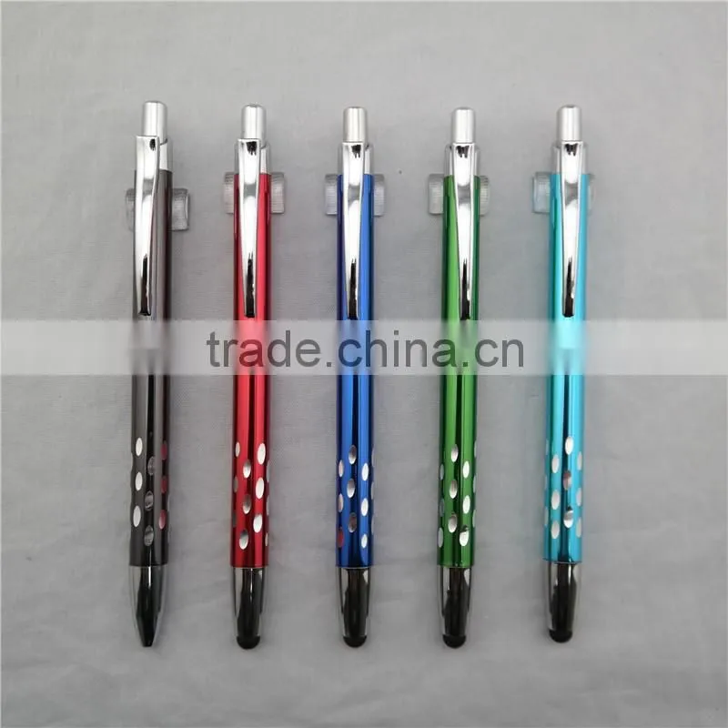 2 in 1 ball pen with stylus tip , promotional touch screen ball pen