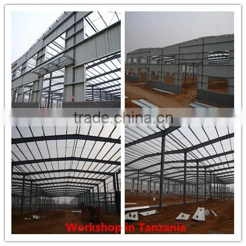 Weld H beam lightweight steel warehouse sandwich panels structure