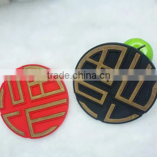 Newest !Eco-friendly ! High Quality Round Silicon Table Mat / Pot Mat / Hot Pad