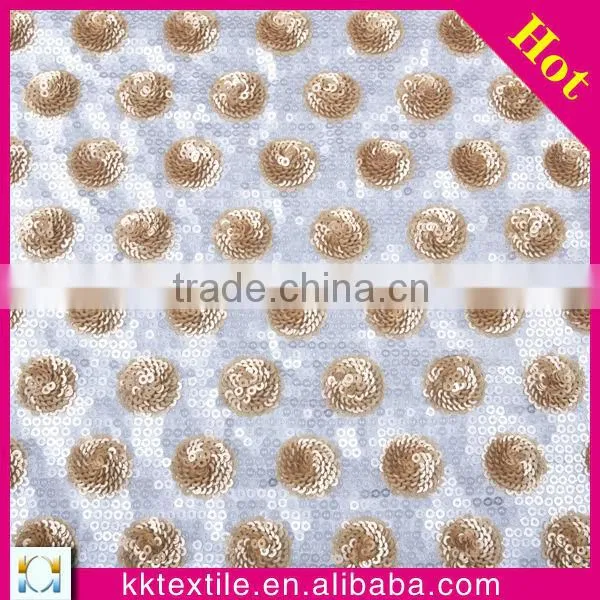 Hot sale satin fabric with sequin fabric