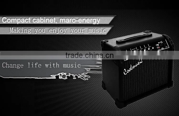 15w into 8ohms Custom Compact Practice Tubes Subwoofer Guitar Amp 3 Equalizer Amplifier