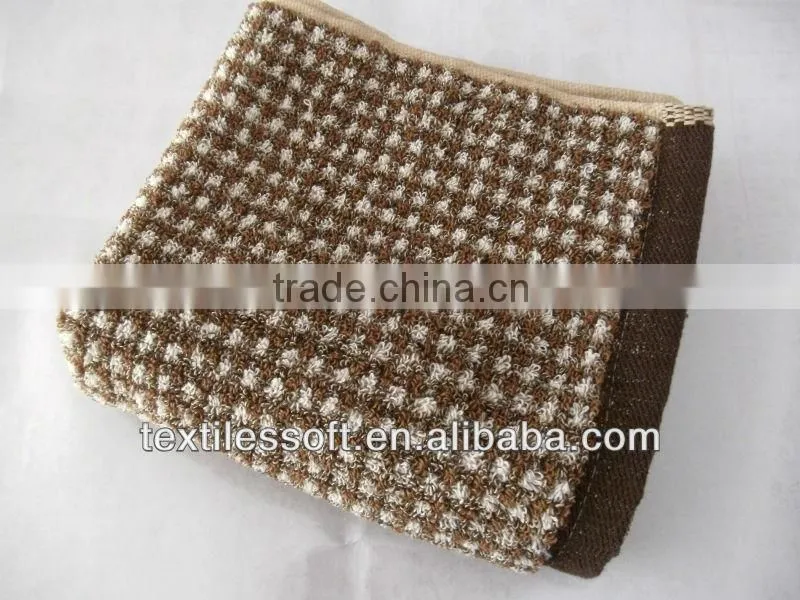 Jacquard yarn dyed little square towel face towel