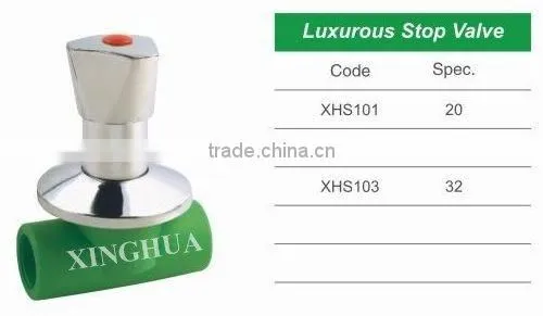 plumbing materials luxury ppr brass Stop Valve