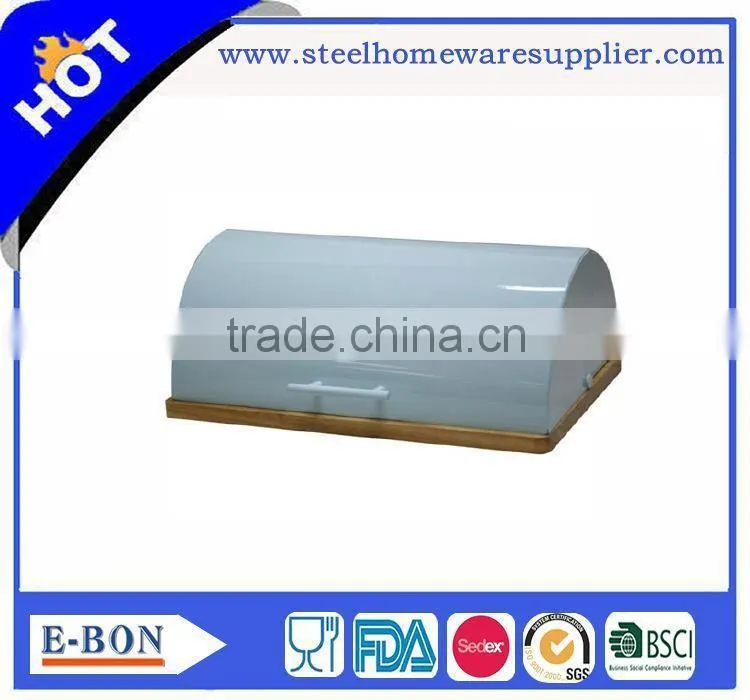 Stainless steel ceramic bread bin