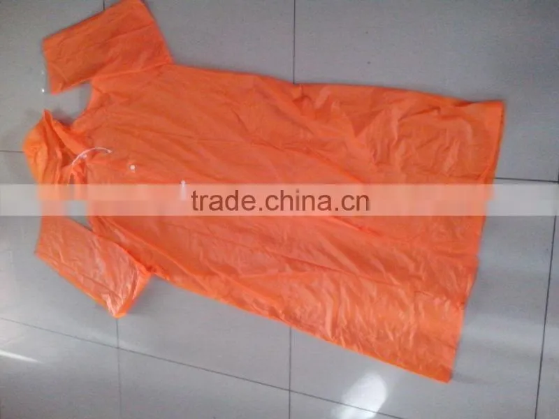 shocking color pvc raincoat