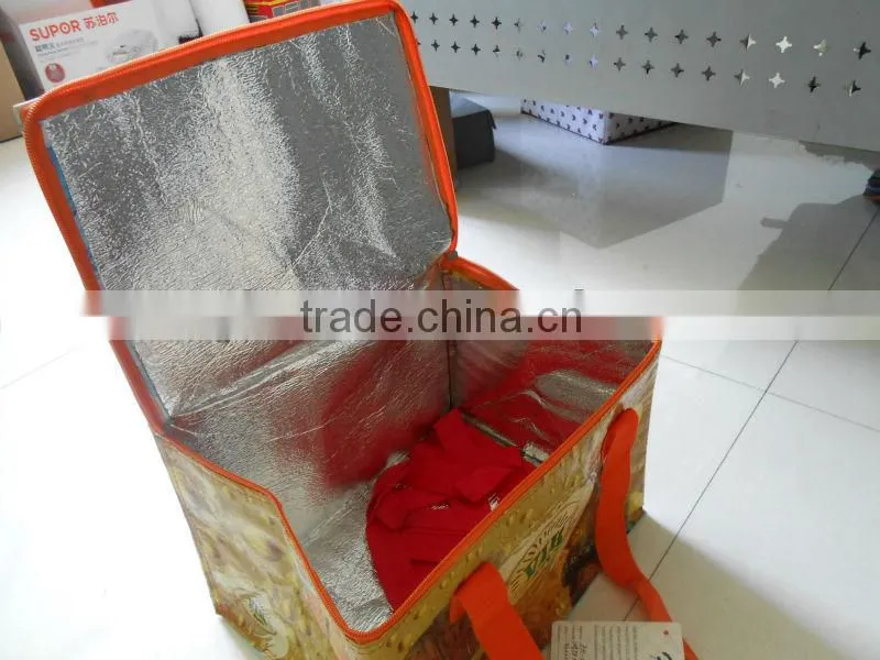 PP woven plastic wine cooler bag