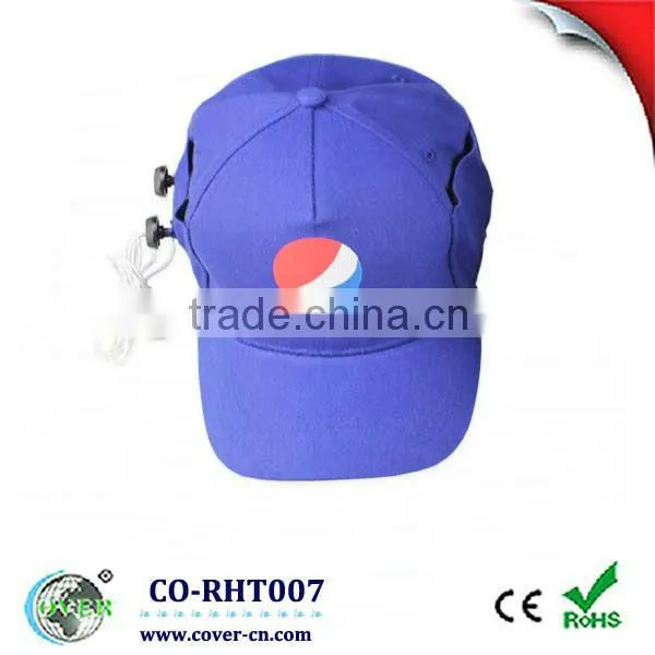 Radio Cap /cotton cap with earphone for promotional gift