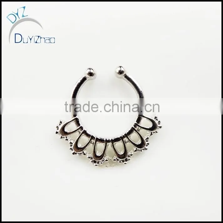 Fashion nose ring piercing for septum
