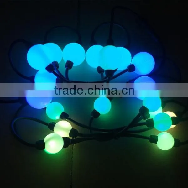 50mm diameter led ball string rgb colorfull effect pixel string ball light dmx