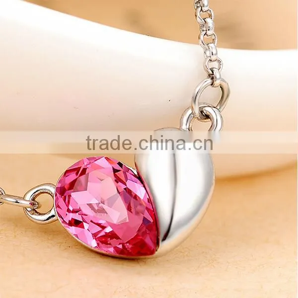 Korean jewelry fashion rhinestone necklace statement necklace