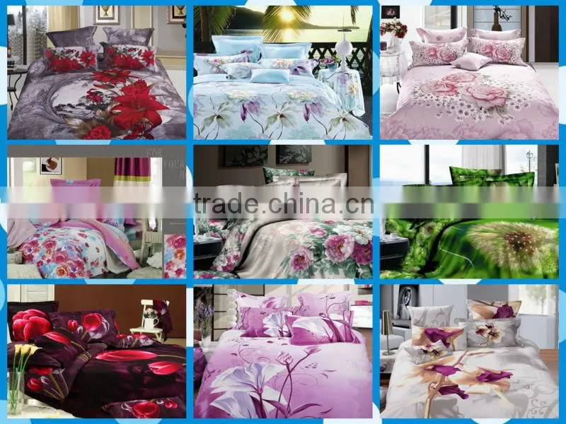 100% cotton 3D flower sheet set