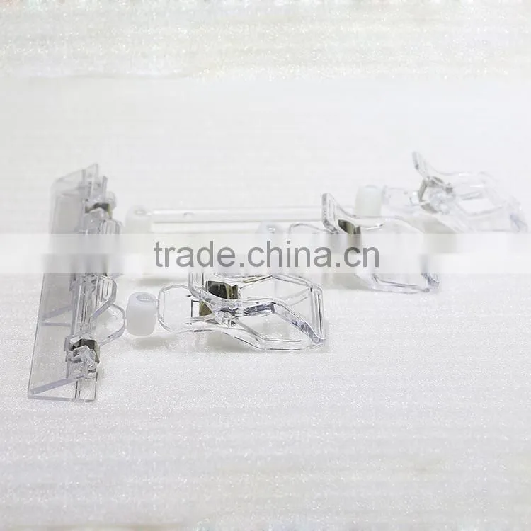 Durable transparent POP sign holder for display