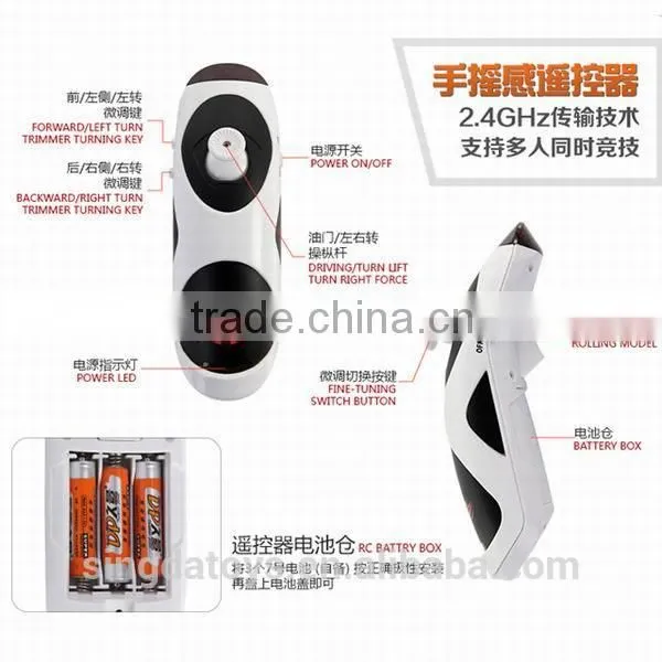 U830 2.4G 4CH 4-Axis Hand Sensor Mini RC UFO Copter With Gyro