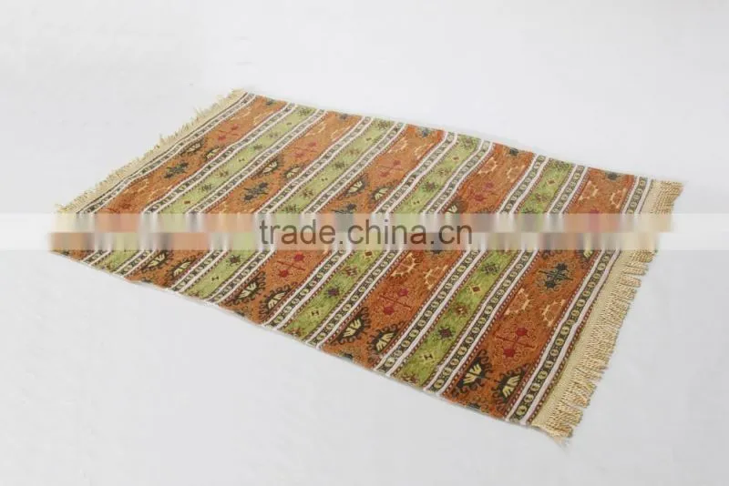 Wholesale jacquard woven chenille Muslim prayer rugs, prayer mat