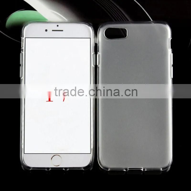 2016 Newest Cheap Price Clear Transparent Soft TPU Jelly Case For Iphone 7