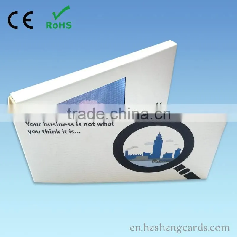 2015 new 2.4'' 4.3" 5" 7" 10.1" lcd video greeting card for gift ,invitation ,business