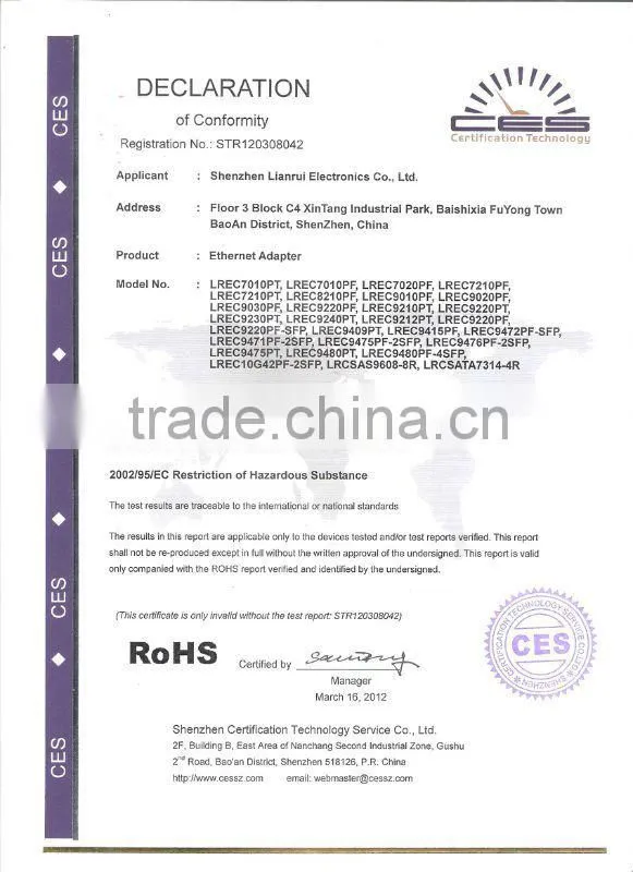 Intel 82540 PCI Gigabit Single RJ45 Network Card,network card brand