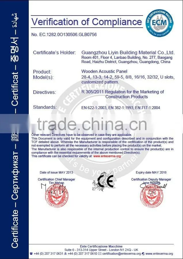 China On Sale Sound Absorptive Board For Theaters