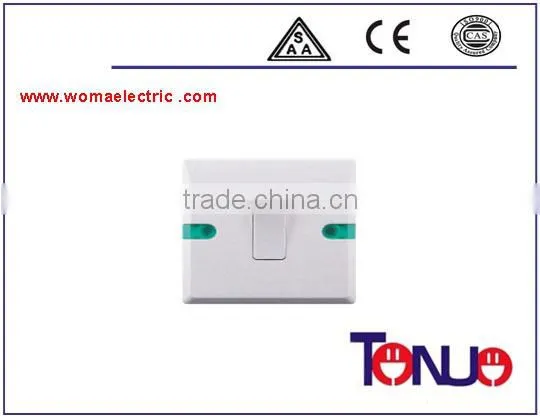 British style 1 gang wall light with on off switch