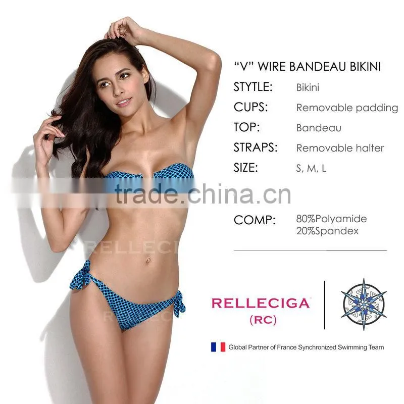 2016 RELLECIGA Sexy Bandeau Bikini