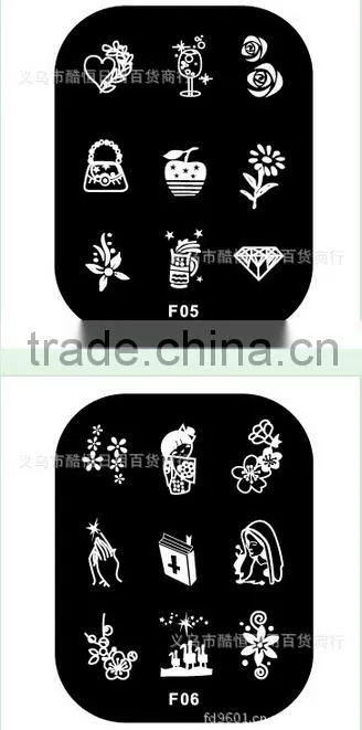 DIY metal stamping nail art