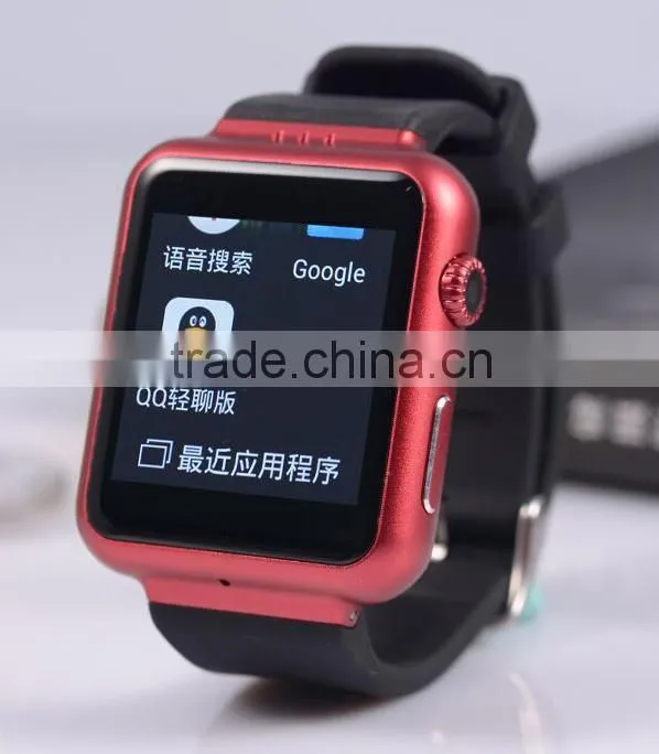 New arrive android smart watch phone with SIM card support 3g GPS WIFI ,heart rate ,pedometer man/woman gps watch phone