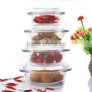 new design and eco-friendly Heat-resistant Glass Casseroles