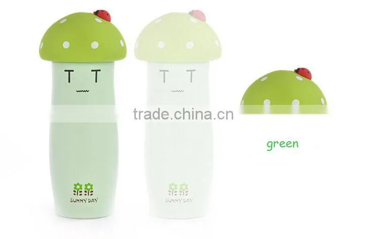 originality convenient mushroom promotional water bottles double wall vacuum flask
