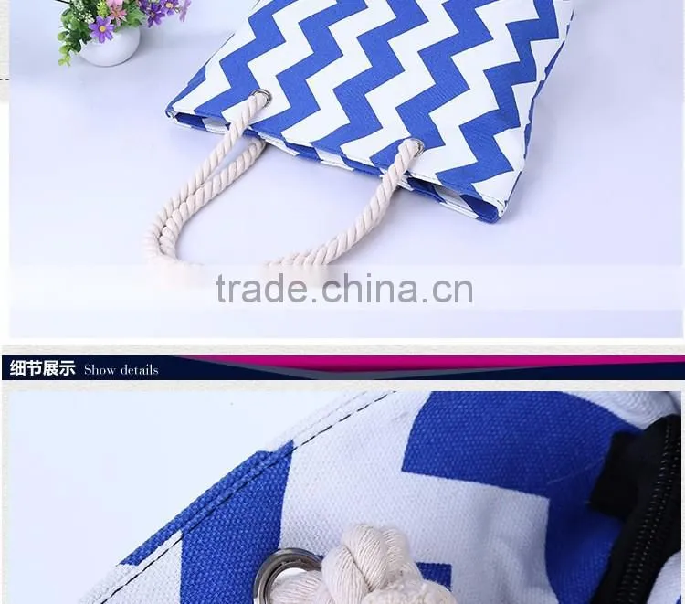 Hot selling canvas beach tote bag